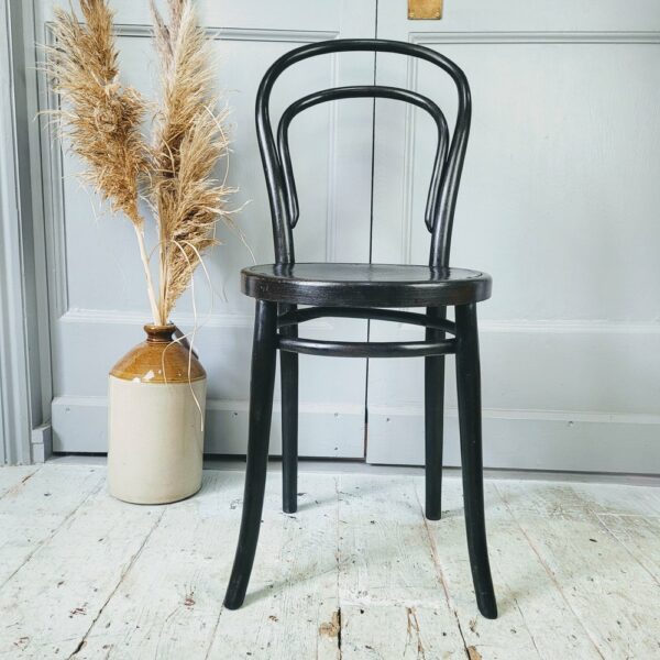 Ebonised decorative chair