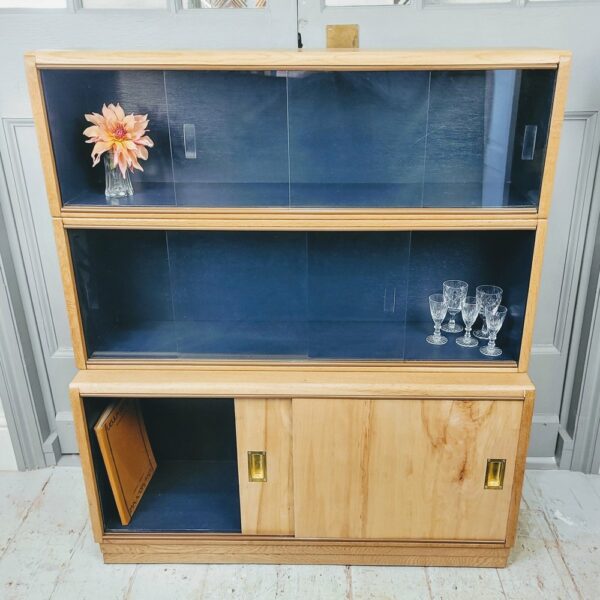'Simplex' sectional bookcase/display cabinet