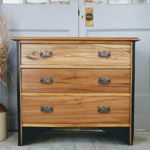 Satin walnut chest of drawers (optional dresser)